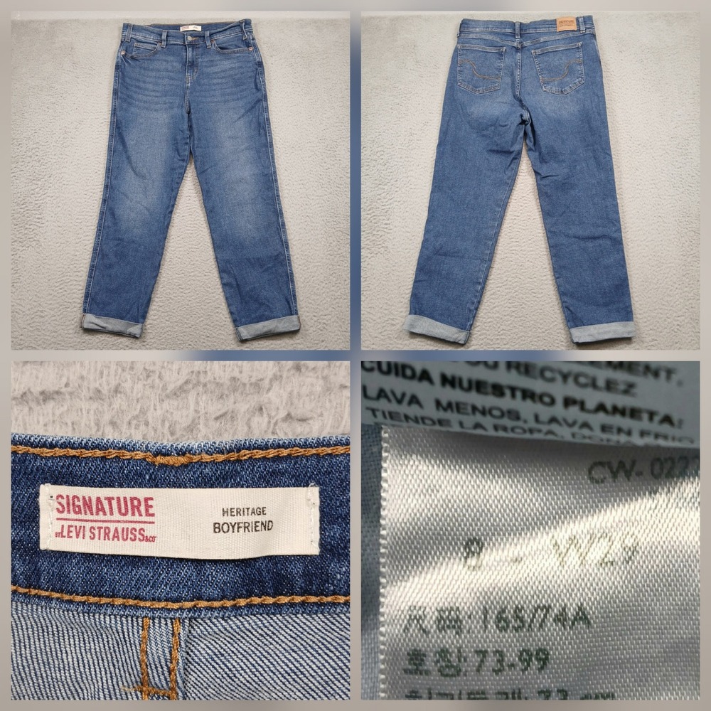Levi's Signature‎ Heritage Boyfriend Jeans Women's 28x28 Blue Denim